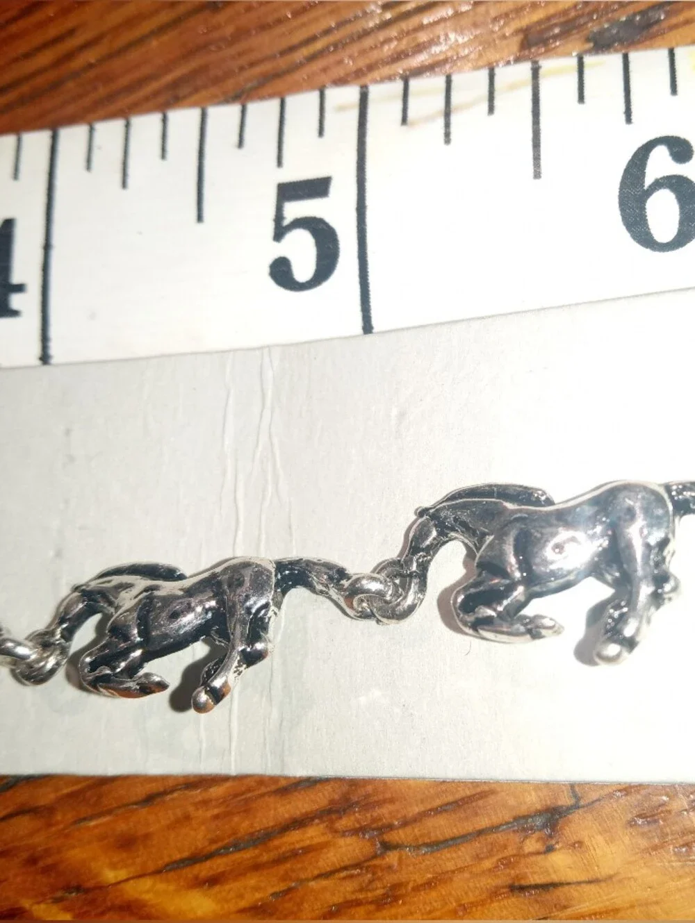 Tipi Sterling-Look Pony Link Bracelet in Silver
